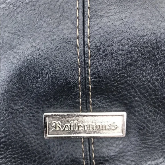 Reflections Handbag Purse Black Vinyl Multi-Pocket - Picture 4 of 7